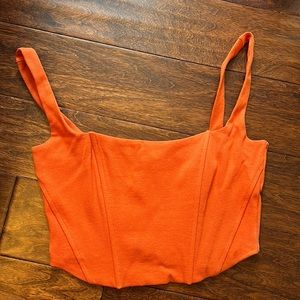 Orange corset top